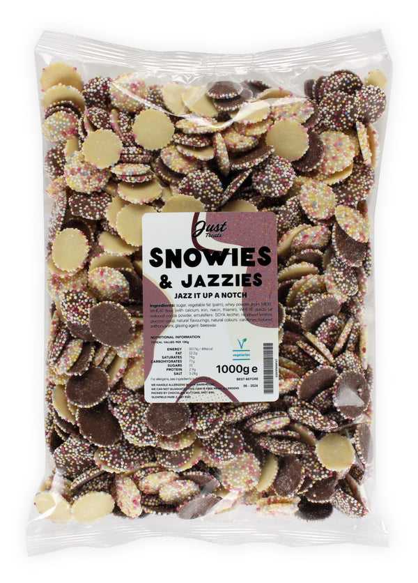 Snowies & Jazzies 1000g Party Bag by Just Treats Sweet Shop Collection