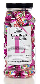 Original Love Heart Mini Rolls (520g Gift Jar)