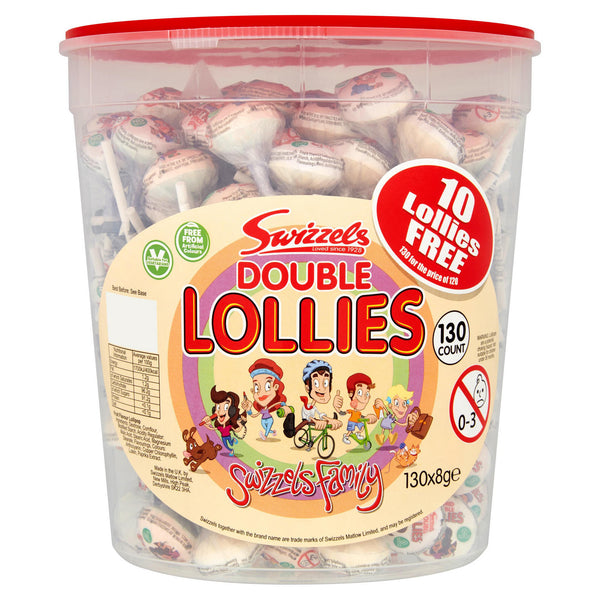 Double Lollies  Wholesale (Tub of 130)
