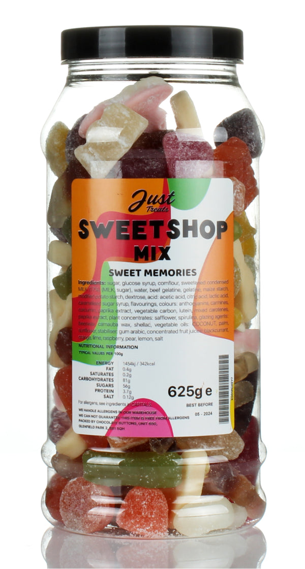 Sweetshop Mix Gift Jar by Just Treats Sweet Shop Collection
