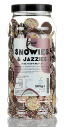 Snowies & Jazzies Gift Jar by Just Treats Sweet Shop Collection