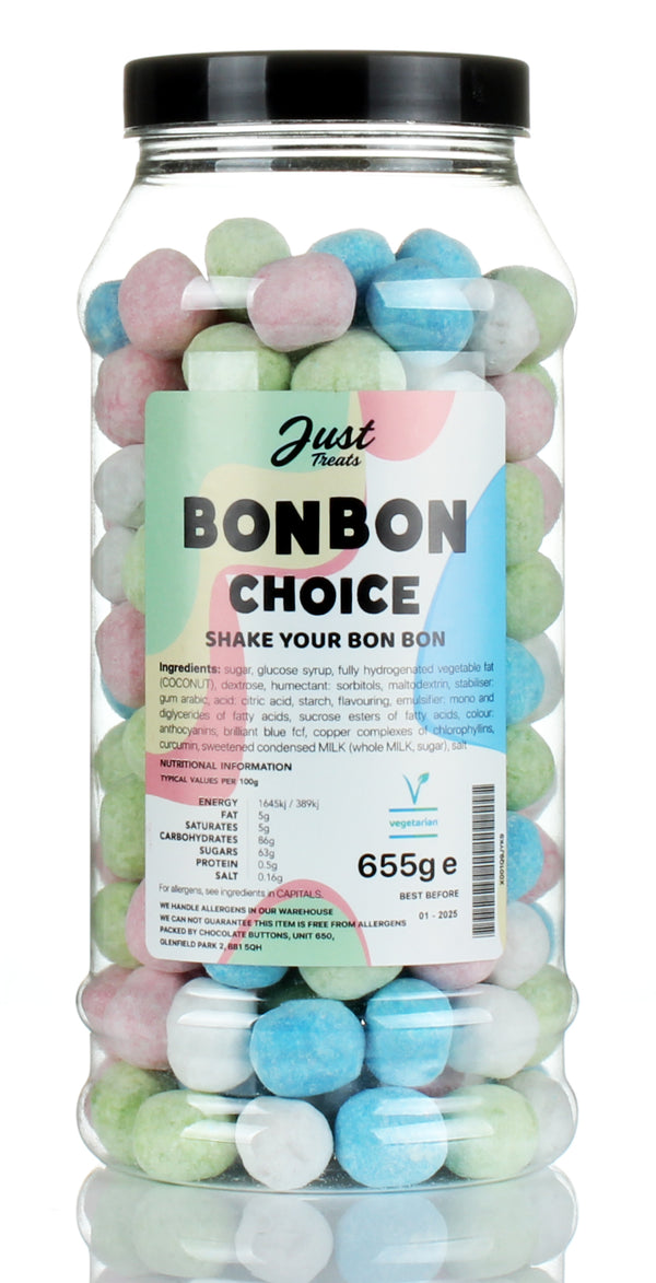 Bonbon Choice Gift Jar by Just Treats Sweet Shop Collection